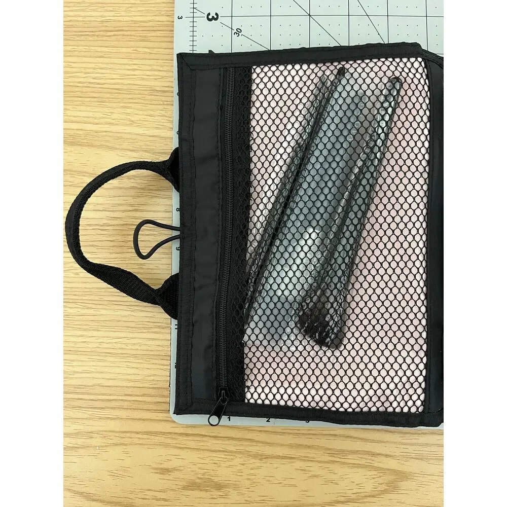 Mary Kay Travel Makeup Brush Organizer Case with Brush Set & Removable Pouch New